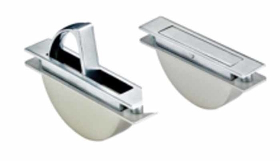Mango en forma de U sólido 304 de acero inoxidable para instrumentos industriales Equipo de gabinete cajón dibujo de alambre cartón de plata