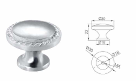 Acero inoxidable 304 Botón de bola para muebles Cabinet puerta de cajón 25mm 30mm rosa separada cocina dormitorio vestidor hotel sala de estar