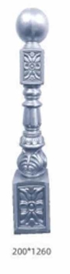Diseño moderno de escalera de aluminio para interiores baluster escalera de aluminio ornamental barandilla