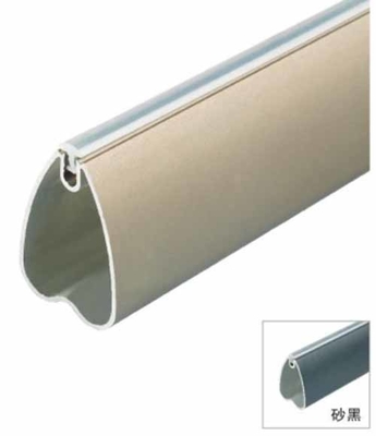 14.5mm Ropa colgante varilla ovalada de aleación de aluminio varilla de armario varilla de armario de araña