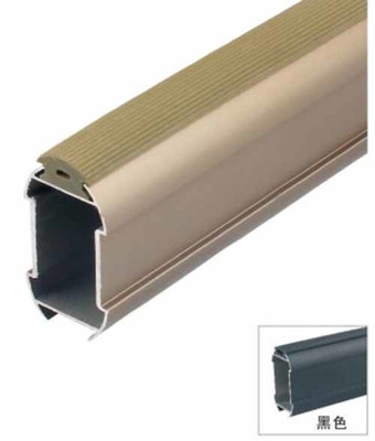 14.5mm Ropa colgante varilla ovalada de aleación de aluminio varilla de armario varilla de armario de araña