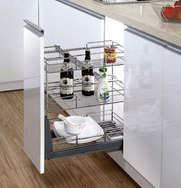Gancho de extensión lleno en cesta multiusos del cajón de los accesorios modernos de la cocina del almacenamiento