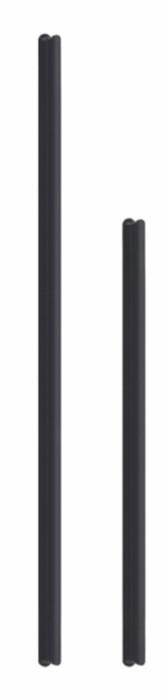 Muebles modernos de aluminio negro mango gabinetes de cocina puerta cajón tirón mango armario mango largo
