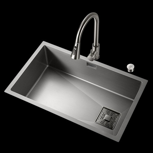 Por mayor Diseño Simple Custom Moderno Rectangular Metal Latón Cromo Doble Lavadero de Cocina Para uso doméstico