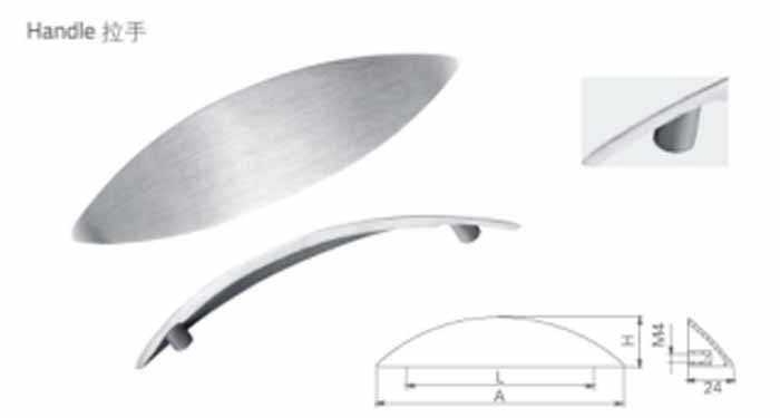 Acero SUS304 Armario de mano Muebles de acero inoxidable 304 mango Armario de cocina mango de puerta