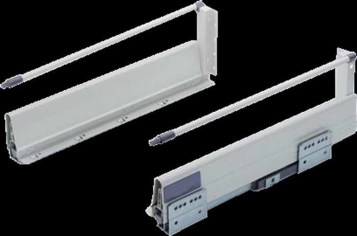 Heavy Duty Metal Soft Closing Slim Tool Cabinet Riding Rail Box Drawer Slide