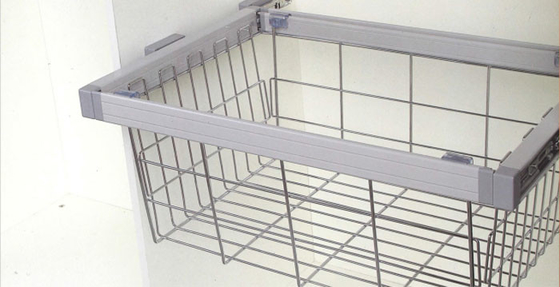 Gabinete de la esquina cesta de tres de la capa de ropa de la suspensión 360 ropa giratoria montada superior del grado