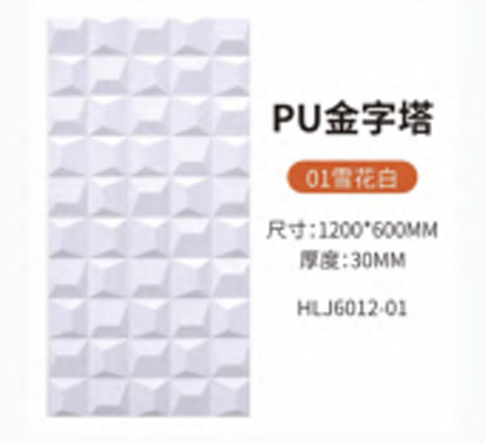 80mm Pu de cara única y doble de ladrillo hueco ligero Decoración de pared de fondo