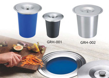 El bote de basura de la cocina del gabinete, inoxidable encubierta bote de basura estructura incorporada