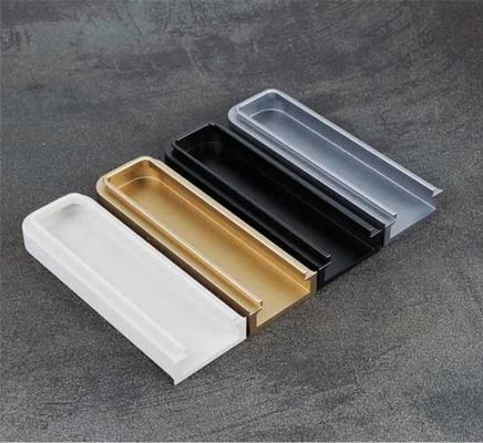 Manos de aluminio de longitud personalizada ocultas para el armario con aspecto claro
