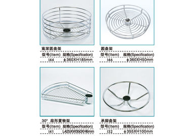 Los accesorios modernos de la cocina del metal, los artilugios únicos de la cocina ruedan cesta del estante en hierro