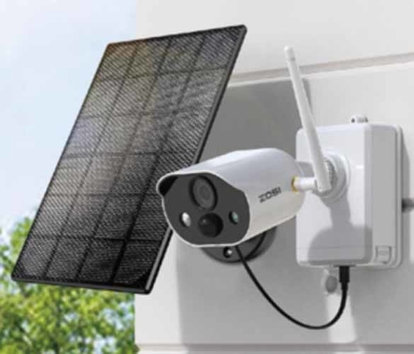 2 Lentes 8MP 4K Inalámbrico Norteamérica 4G LTE Energía solar Vigilancia de Seguridad PTZ Cámara de exterior 4G Sim Card Cámara de CCTV Solar