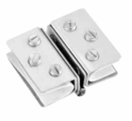 Sillón de cristal de aleación de aluminio de doble lado ajustable soporte de soporte de 180 grados