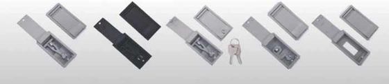 Cerradura de puerta de panel multipunto de aleación de zinc de fácil instalación para caja eléctrica de distribución y panel