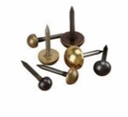 Muebles decorativos de latón Sofá clavos con cabeza de tapa y base lisa estándar DIN
