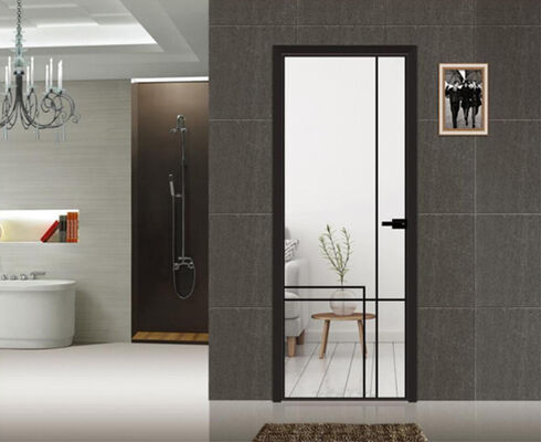 Puertas corredizas de cocina modernas anticorrosión a prueba de uso residencial, puerta de balcón Interior insonorizada, tamaño personalizable