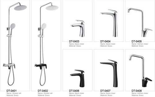 Grifos montados cubierta del cuarto de baño de Chrome del servicio del golpecito del fregadero de la cascada